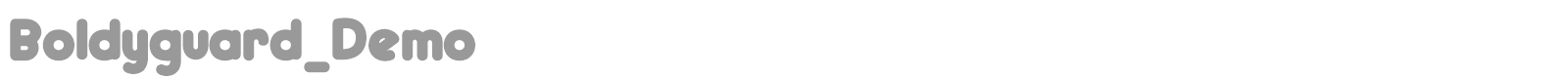 Boldyguard font preview
